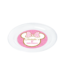 Afbeelding in Gallery-weergave laden, Gepersonaliseerde Minnie Mouse Goud borden