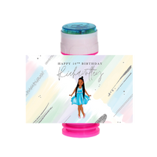 Afbeelding in Gallery-weergave laden, Gepersonaliseerde Pastel Silver bellenblaas