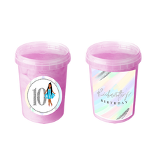 Afbeelding in Gallery-weergave laden, Gepersonaliseerde Pastel Silver suikerspin emmers