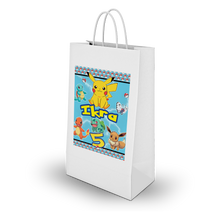 Afbeelding in Gallery-weergave laden, Gepersonaliseerde Pokémon traktatie uitdeel tasjes