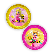 Afbeelding in Gallery-weergave laden, Gepersonaliseerde Princess Peach borden