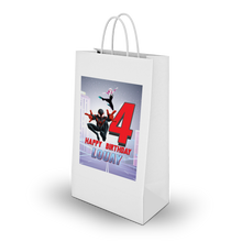 Afbeelding in Gallery-weergave laden, Gepersonaliseerde Spiderman Verse-editie traktatie uitdeel tasjes