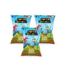 Afbeelding in Gallery-weergave laden, Gepersonaliseerde Super Mario Bros popcorn uitdeelzakjes