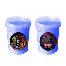 Afbeelding in Gallery-weergave laden, Gepersonaliseerde Marvel suikerspin emmers