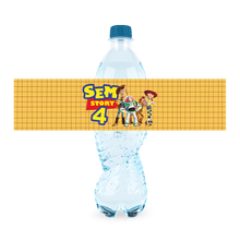 Afbeelding in Gallery-weergave laden, Gepersonaliseerde Toy Story waterfles labels en stickers