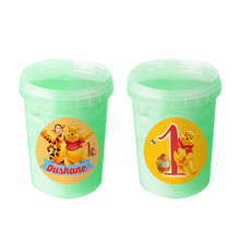 Afbeelding in Gallery-weergave laden, Gepersonaliseerde Winnie de Pooh suikerspin emmers