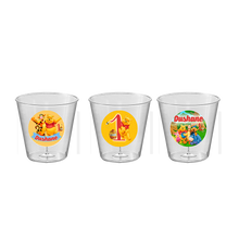 Afbeelding in Gallery-weergave laden, Gepersonaliseerde transparante Winnie de Pooh bekers