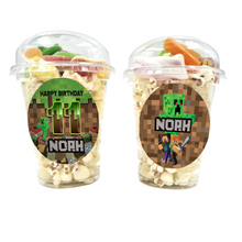 Afbeelding in Gallery-weergave laden, Gepersonaliseerde Minecraft snoep en popcorn bekers
