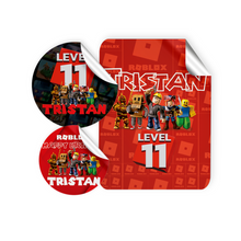 Afbeelding in Gallery-weergave laden, Gepersonaliseerde Roblox Stickers