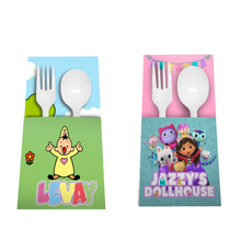 Afbeelding in Gallery-weergave laden, Gepersonaliseerde bestekhouders