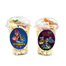 Afbeelding in Gallery-weergave laden, Gepersonaliseerde Mario Kart snoep en popcorn bekers