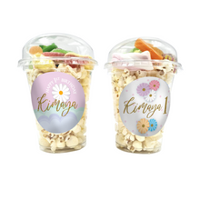 Afbeelding in Gallery-weergave laden, Gepersonaliseerde Bloemen Pastel snoep en popcorn bekers