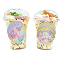 Afbeelding in Gallery-weergave laden, Gepersonaliseerde Regenboog Pastel snoep en popcorn bekers