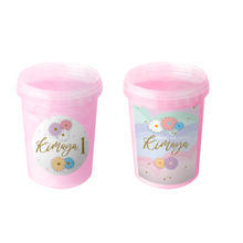 Afbeelding in Gallery-weergave laden, Gepersonaliseerde Bloemen Pastel suikerspin emmers