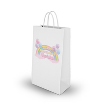 Afbeelding in Gallery-weergave laden, Gepersonaliseerde Regenboog Pastel traktatie uitdeel tasjes