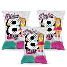 Afbeelding in Gallery-weergave laden, Gepersonaliseerde LOL Surprise popcorn uitdeelzakjes