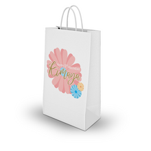 Afbeelding in Gallery-weergave laden, Gepersonaliseerde Bloemen Pastel traktatie uitdeel tasjes