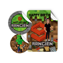 Afbeelding in Gallery-weergave laden, Gepersonaliseerde Minecraft Stickers