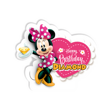 Afbeelding in Gallery-weergave laden, Gepersonaliseerde Minnie Mouse centerpiece (tafel decoratie)