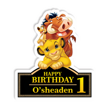 Afbeelding in Gallery-weergave laden, Gepersonaliseerde Lion King centerpiece (tafel decoratie)