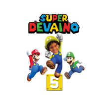 Afbeelding in Gallery-weergave laden, Gepersonaliseerde Super Mario Bros centerpiece (tafel decoratie)