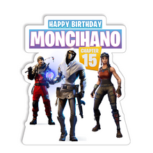 Afbeelding in Gallery-weergave laden, Gepersonaliseerde Fortnite centerpiece (tafel decoratie)