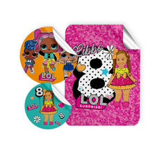 Afbeelding in Gallery-weergave laden, Gepersonaliseerde LOL Surprise Stickers