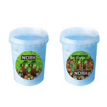 Afbeelding in Gallery-weergave laden, Gepersonaliseerde Minecraft suikerspin emmers