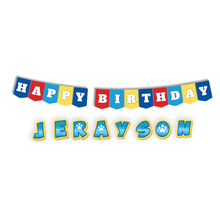 Afbeelding in Gallery-weergave laden, Gepersonaliseerde Pawty Time Feest slinger set