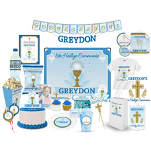 Afbeelding in Gallery-weergave laden, 1ste Heilige Communie Feestpakket (Blauw & Goud)