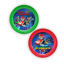 Afbeelding in Gallery-weergave laden, Gepersonaliseerde Mario Kart borden