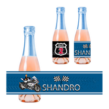 Afbeelding in Gallery-weergave laden, Gepersonaliseerde Motor Kinder champagne / Bubbelsap labels
