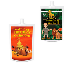 Afbeelding in Gallery-weergave laden, Gepersonaliseerde Lion King Drinkzakjes