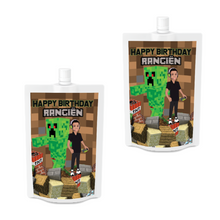 Afbeelding in Gallery-weergave laden, Gepersonaliseerde Minecraft Drinkzakjes