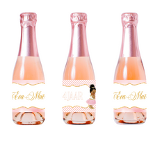 Afbeelding in Gallery-weergave laden, Gepersonaliseerde Prinses Kinder champagne / Bubbelsap labels