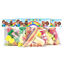 Afbeelding in Gallery-weergave laden, Gepersonaliseerde CoComelon snoepzakjes