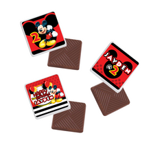 Afbeelding in Gallery-weergave laden, Gepersonaliseerde Mickey Mouse napolitaanse chocolaatjes