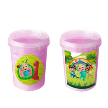 Afbeelding in Gallery-weergave laden, Gepersonaliseerde CoComelon suikerspin emmers