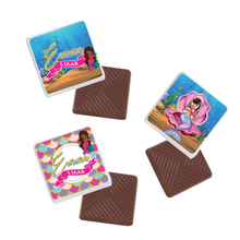 Afbeelding in Gallery-weergave laden, Gepersonaliseerde Zeemeermin Mermaid napolitaanse chocolaatjes