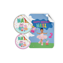Afbeelding in Gallery-weergave laden, Gepersonaliseerde Peppa Pig Stickers