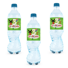 Afbeelding in Gallery-weergave laden, Gepersonaliseerde Bing Bunny waterfles labels en stickers