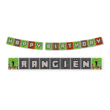 Afbeelding in Gallery-weergave laden, Gepersonaliseerde Minecraft Feest slinger set