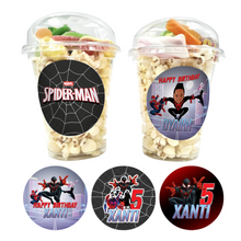 Afbeelding in Gallery-weergave laden, Gepersonaliseerde Spiderman Verse-editie snoep en popcorn bekers