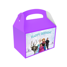 Afbeelding in Gallery-weergave laden, Gepersonaliseerde Frozen traktatie uitdeel doos