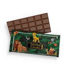 Afbeelding in Gallery-weergave laden, Gepersonaliseerde Lion King chocoladereep