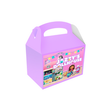 Afbeelding in Gallery-weergave laden, Gepersonaliseerde Gabby's Poppenhuis traktatie uitdeel doos