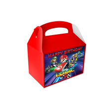 Afbeelding in Gallery-weergave laden, Gepersonaliseerde Mario Kart traktatie uitdeel doos