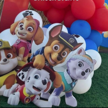 Afbeelding in Gallery-weergave laden, Gepersonaliseerde grote Pawty Time cut-out foamboard