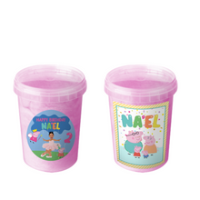 Afbeelding in Gallery-weergave laden, Gepersonaliseerde Peppa Pig suikerspin emmers