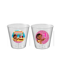 Afbeelding in Gallery-weergave laden, Gepersonaliseerde transparante Moana Baby bekers